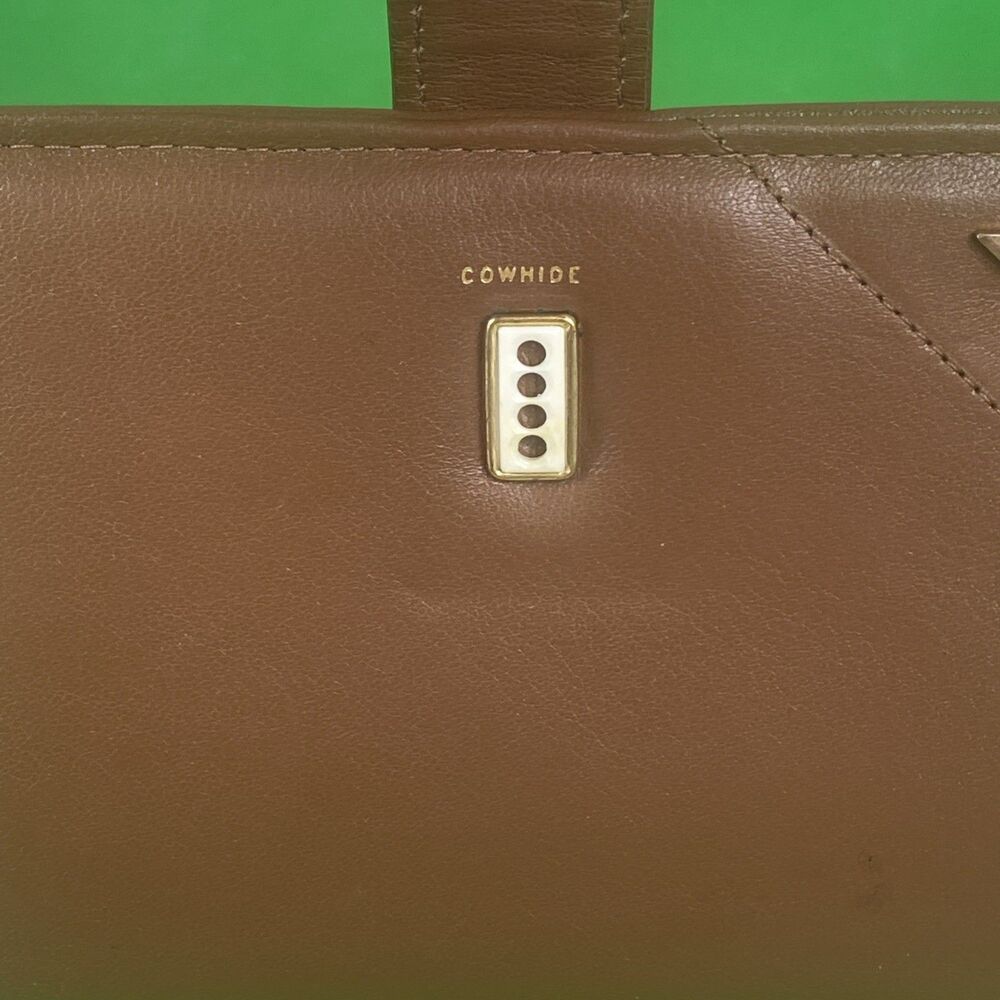 VTG Rolfs Cowhide Leather Wallet Womens Bifold w/ Kiss Lock Snap Coin Purse - Picture 3 of 14